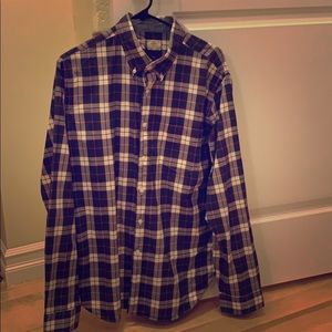 Men’s checkered J Crew dress shirt